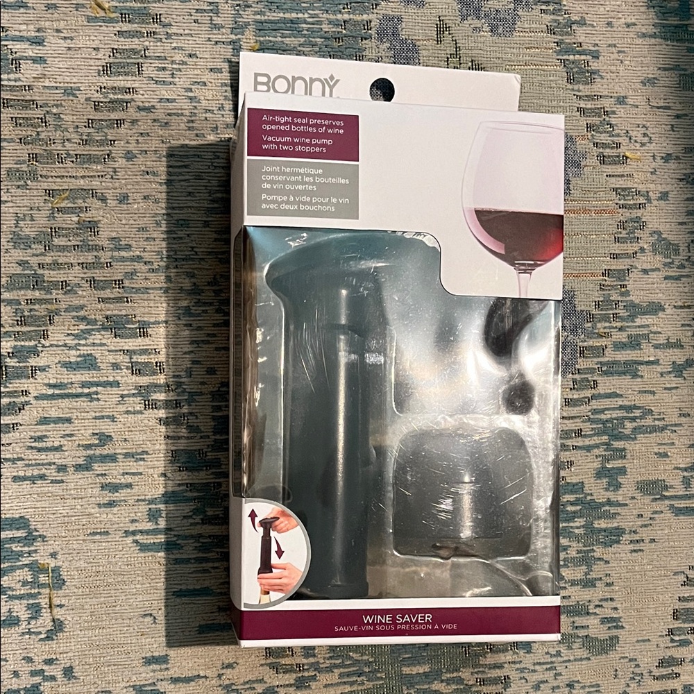 Bonny Wine Saver - Sleek Black